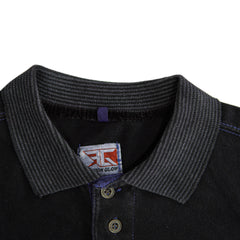 Black 02-Tone Polo Shirt - Foxy Garments