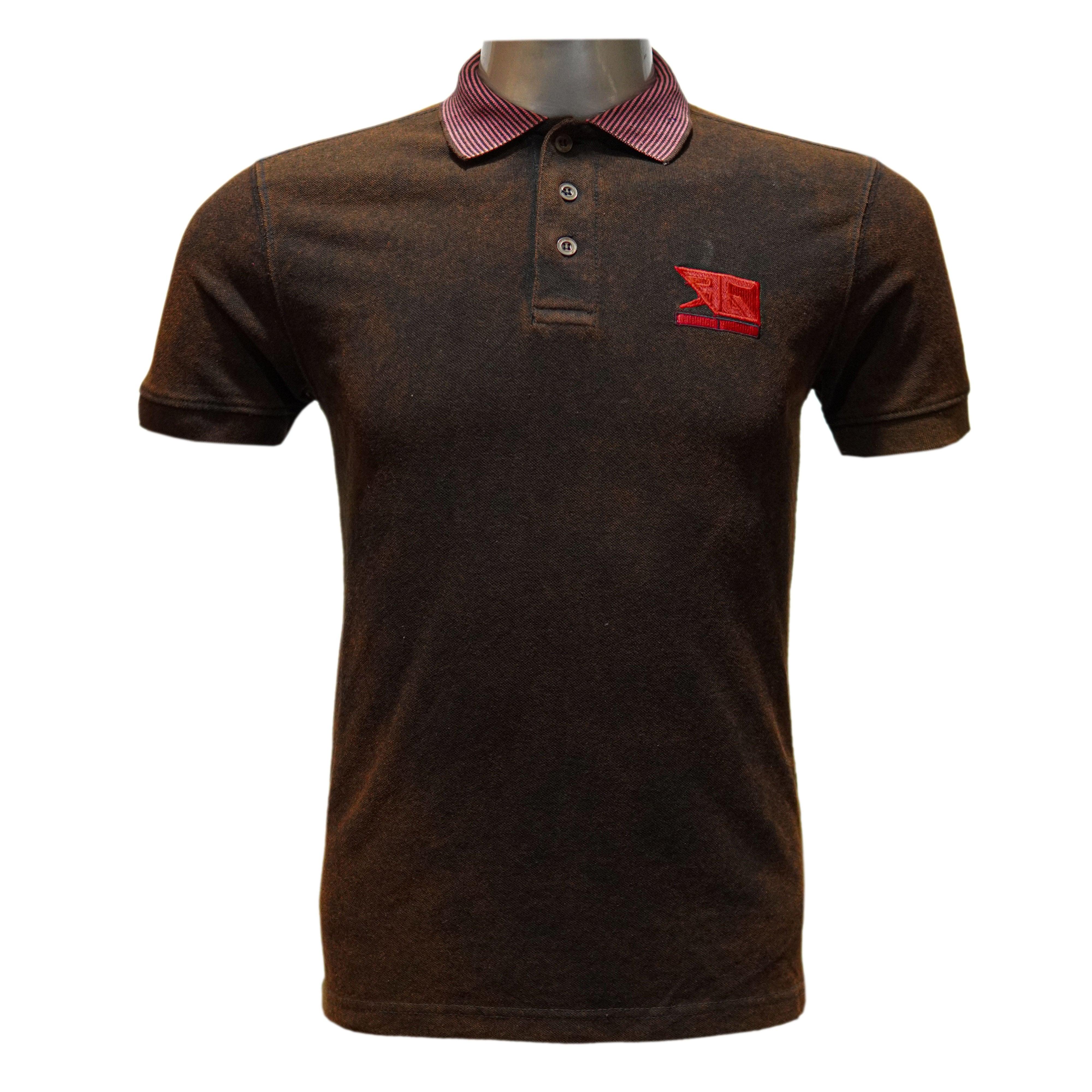 Brown 03-Tone Shaded Polo Shirt - Foxy Garments