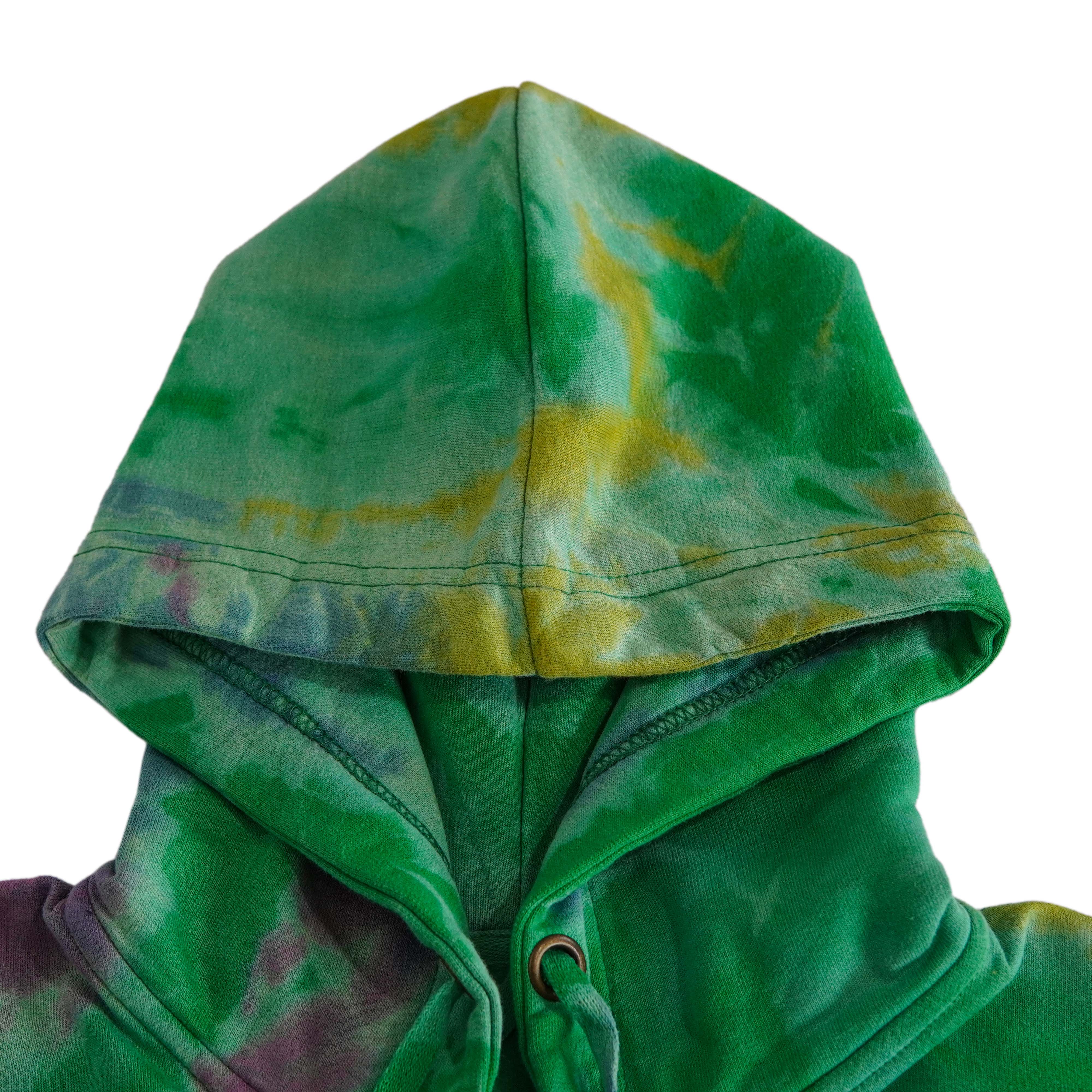 Orlando Green Tie & Dye Hoodie - Foxy Garments