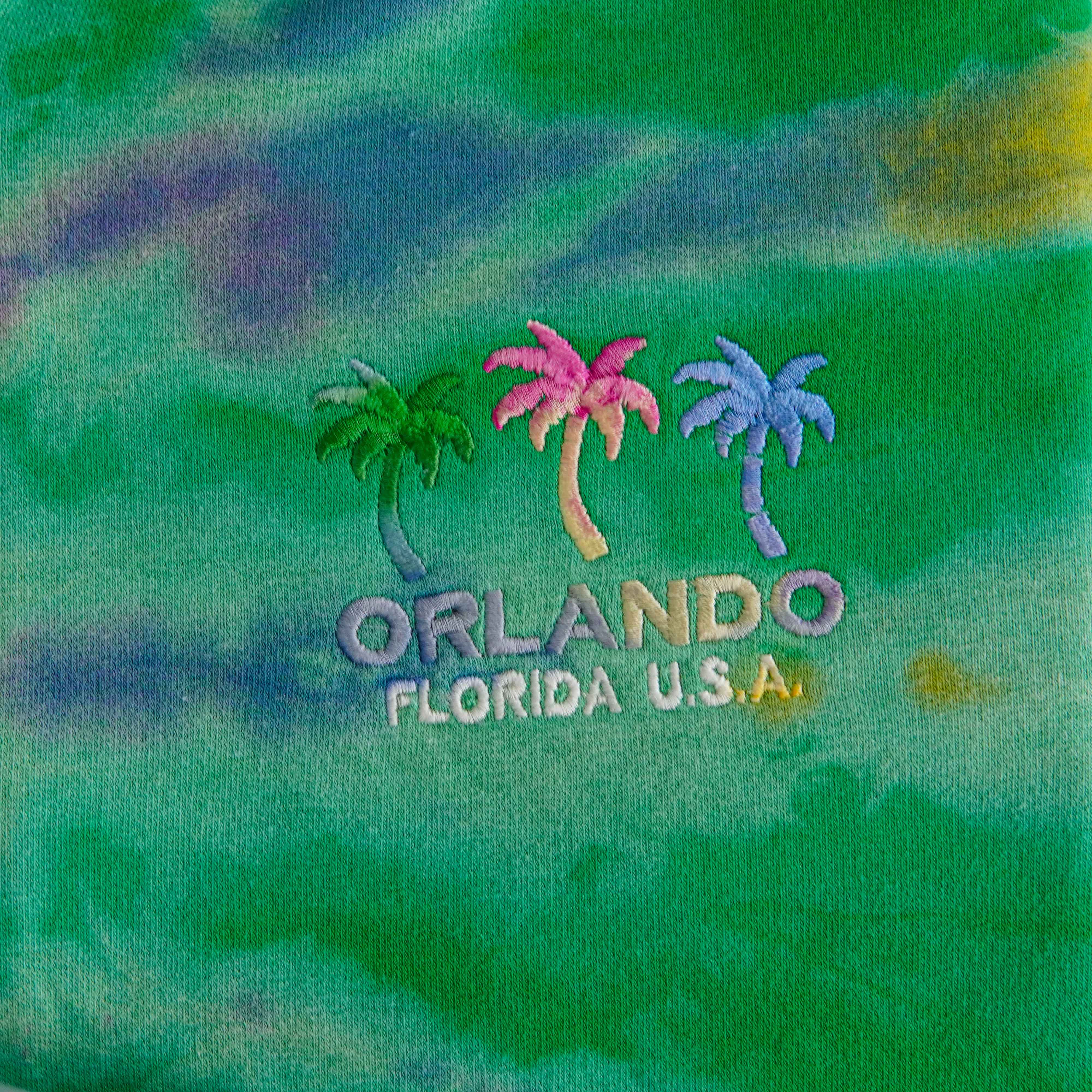 Orlando Green Tie & Dye Hoodie - Foxy Garments