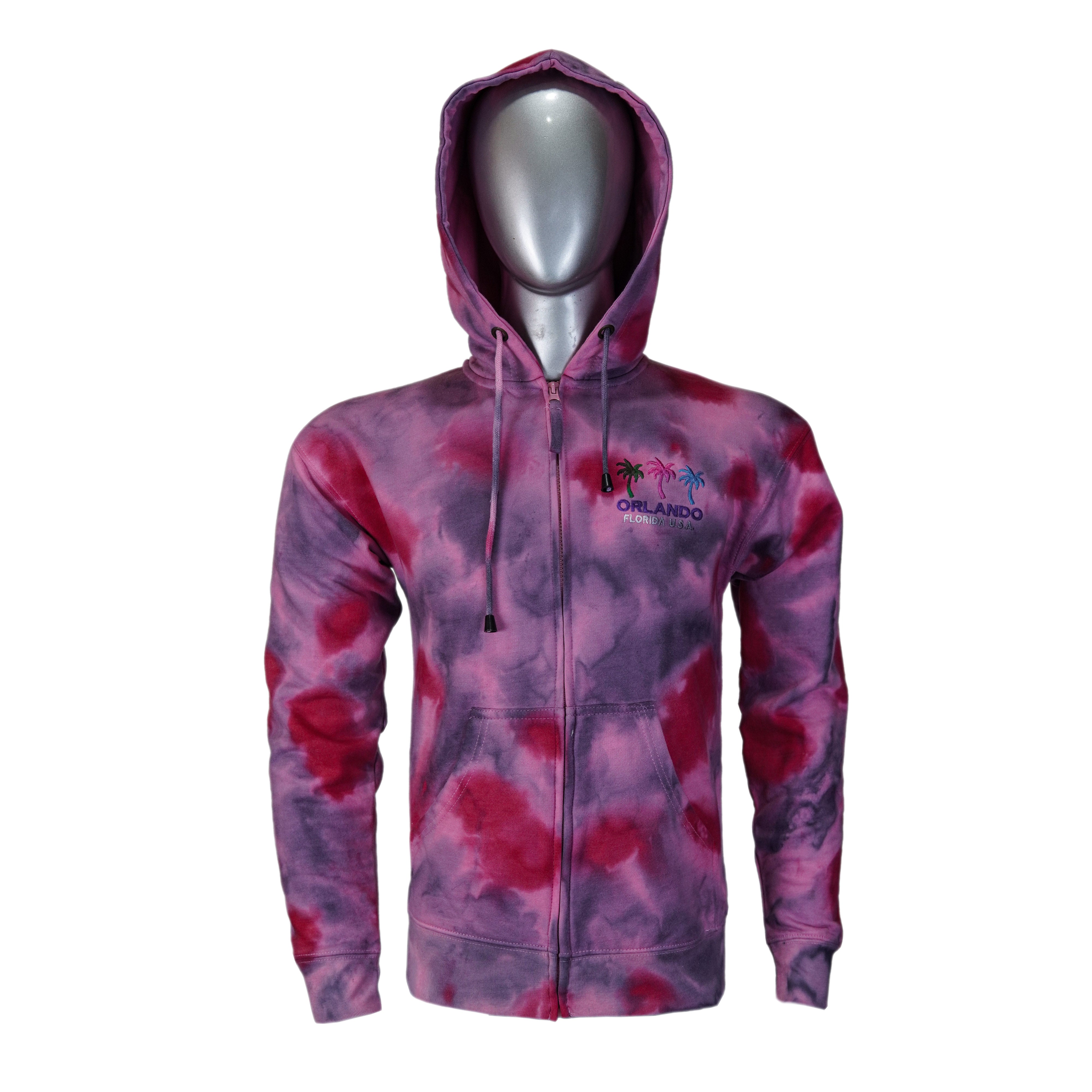 Orlando Pink Tie & Dye Hoodie - Foxy Garments