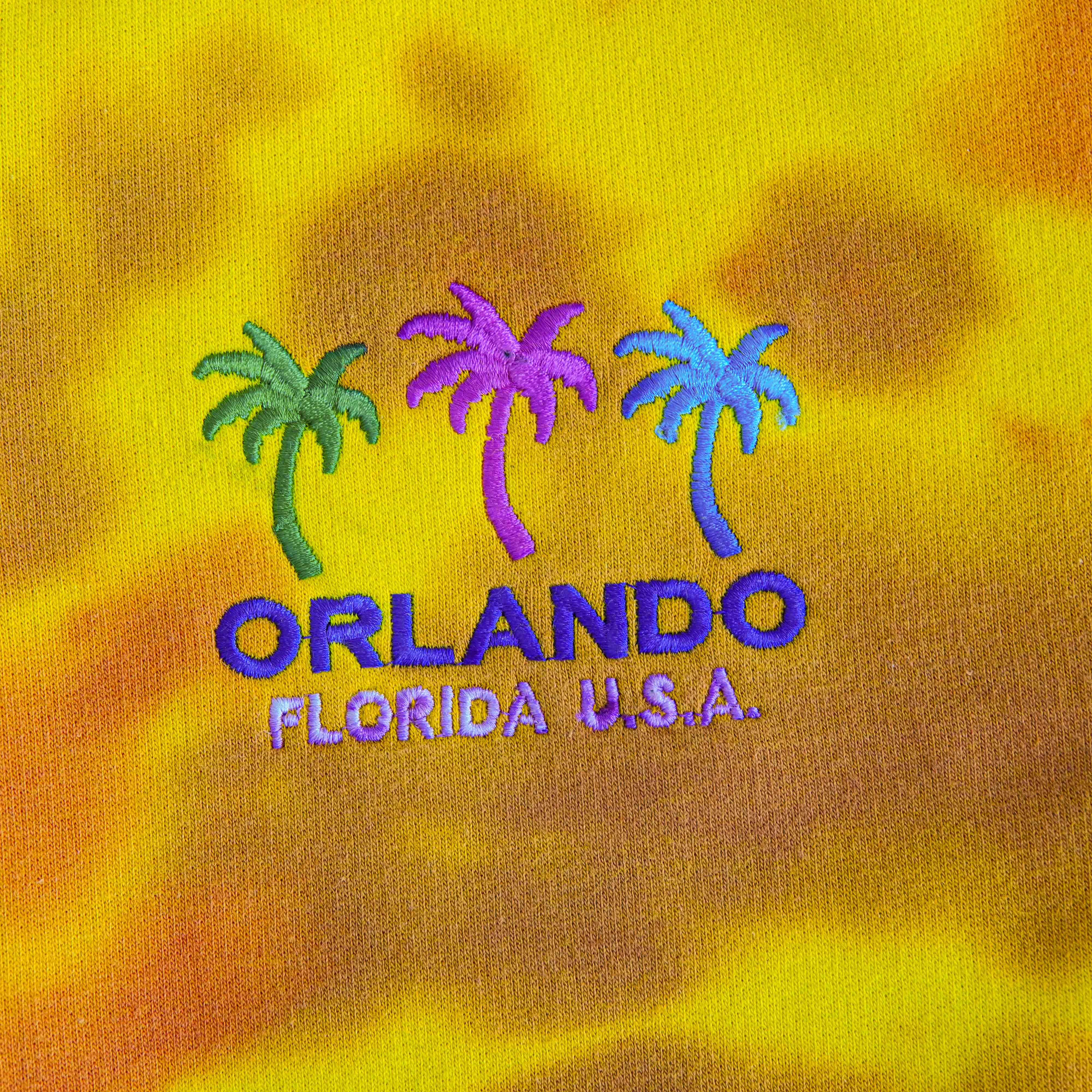 Orlando Fire Effect Tie & Dye Hoodie - Foxy Garments