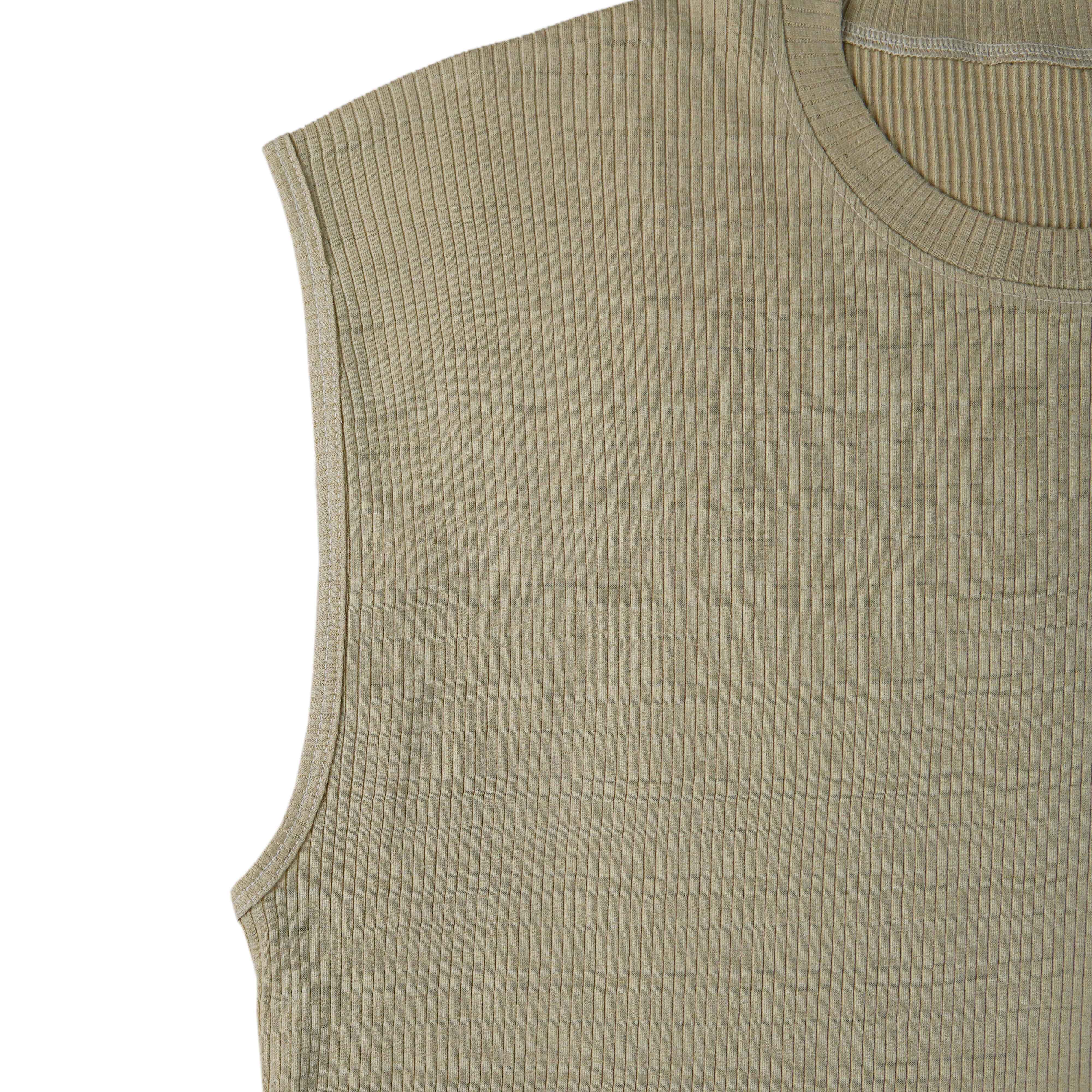 Rib Fabric Muscle Tank - Foxy Garments