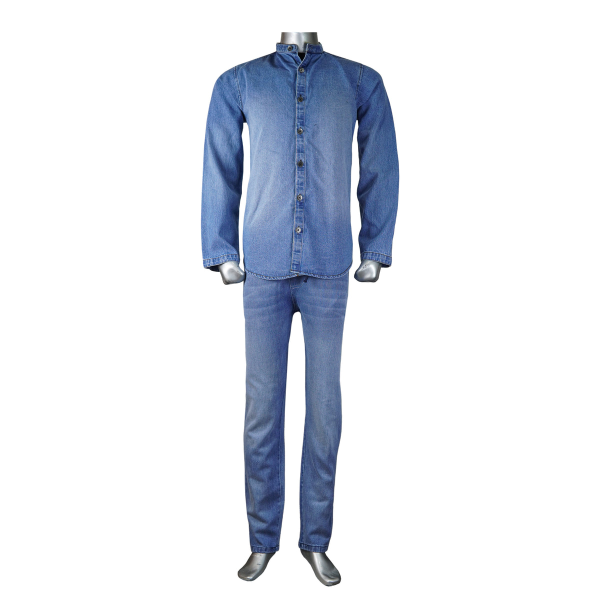 Denim Shaded Suit - Foxy Garments