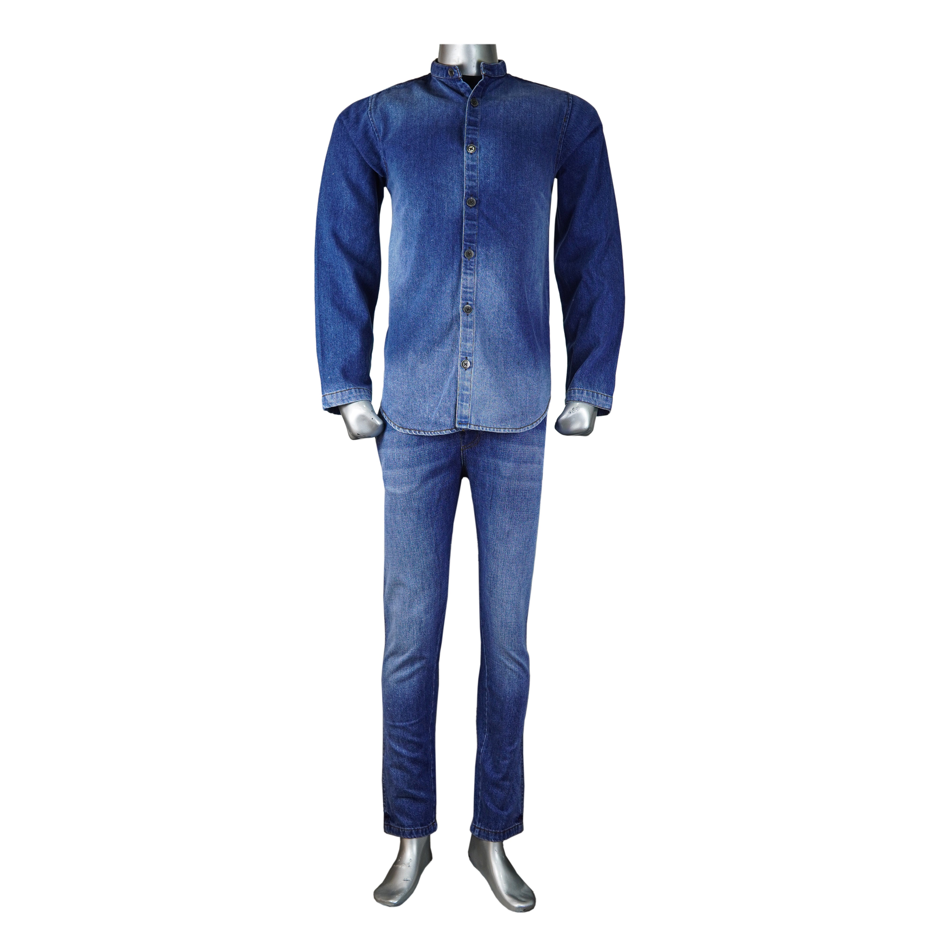 Long Sleeve Denim Suit - Foxy Garments