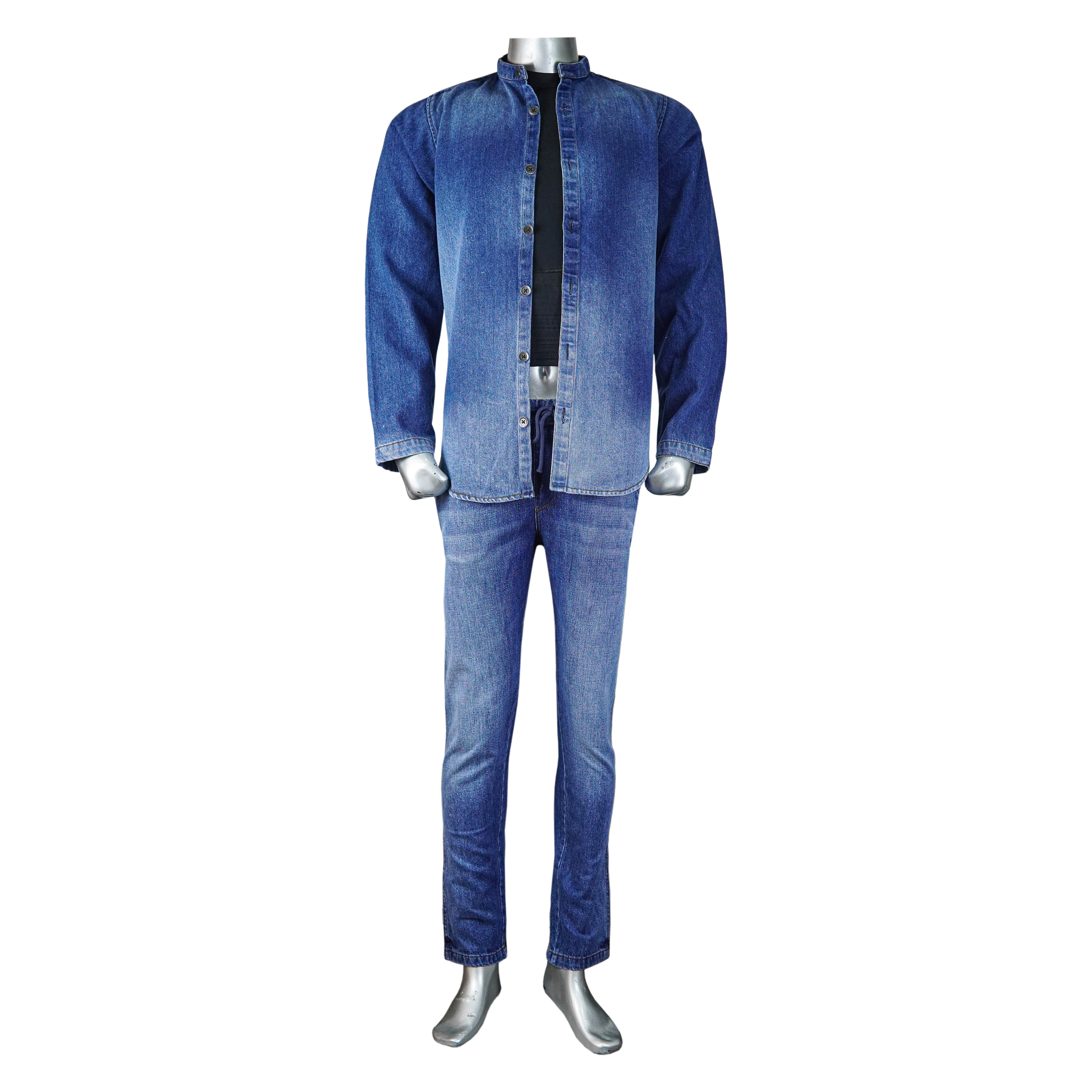 Long Sleeve Denim Suit - Foxy Garments