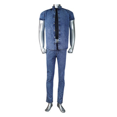 Half Sleeve Denim Suit - Foxy Garments