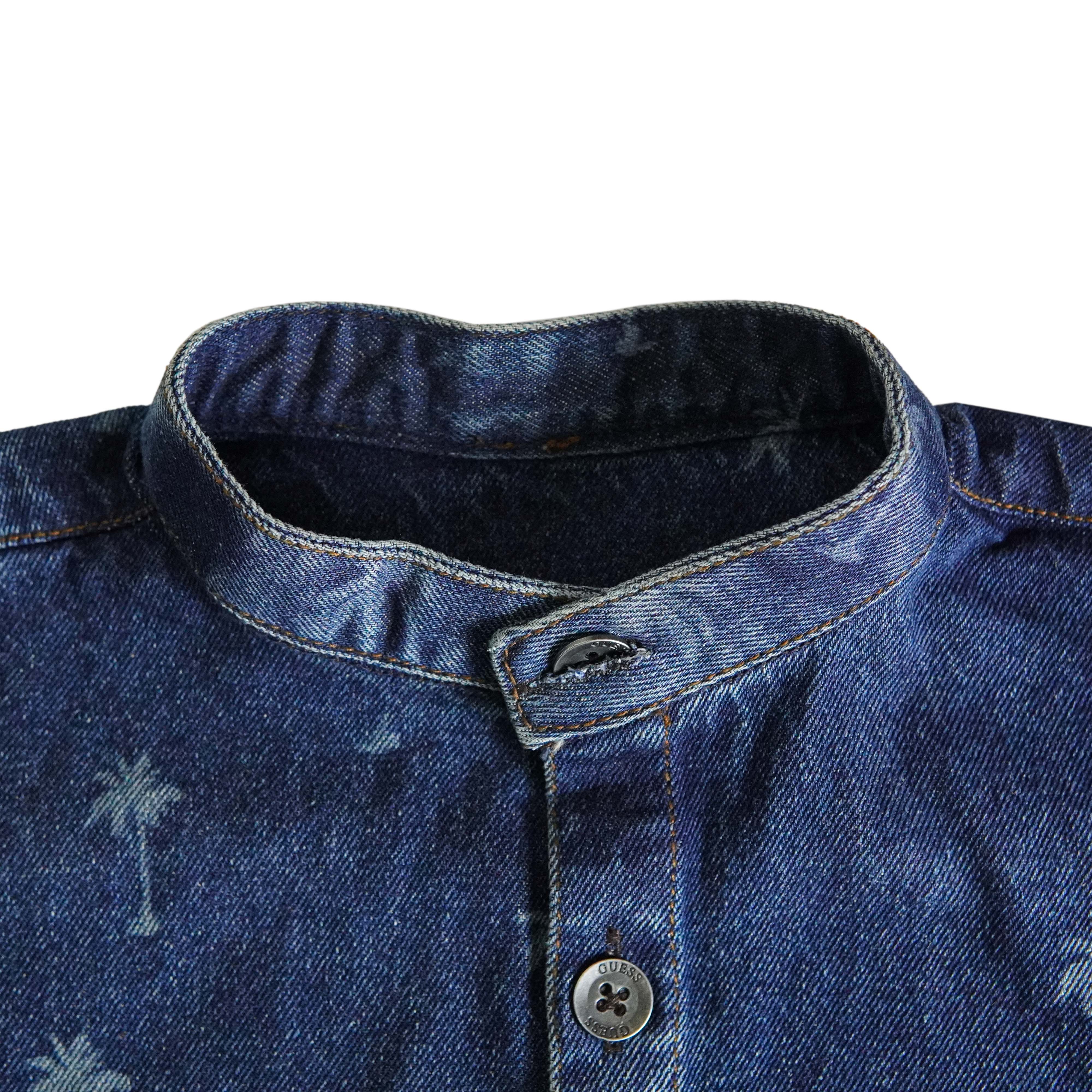 Plants Effect Denim Suit - Foxy Garments