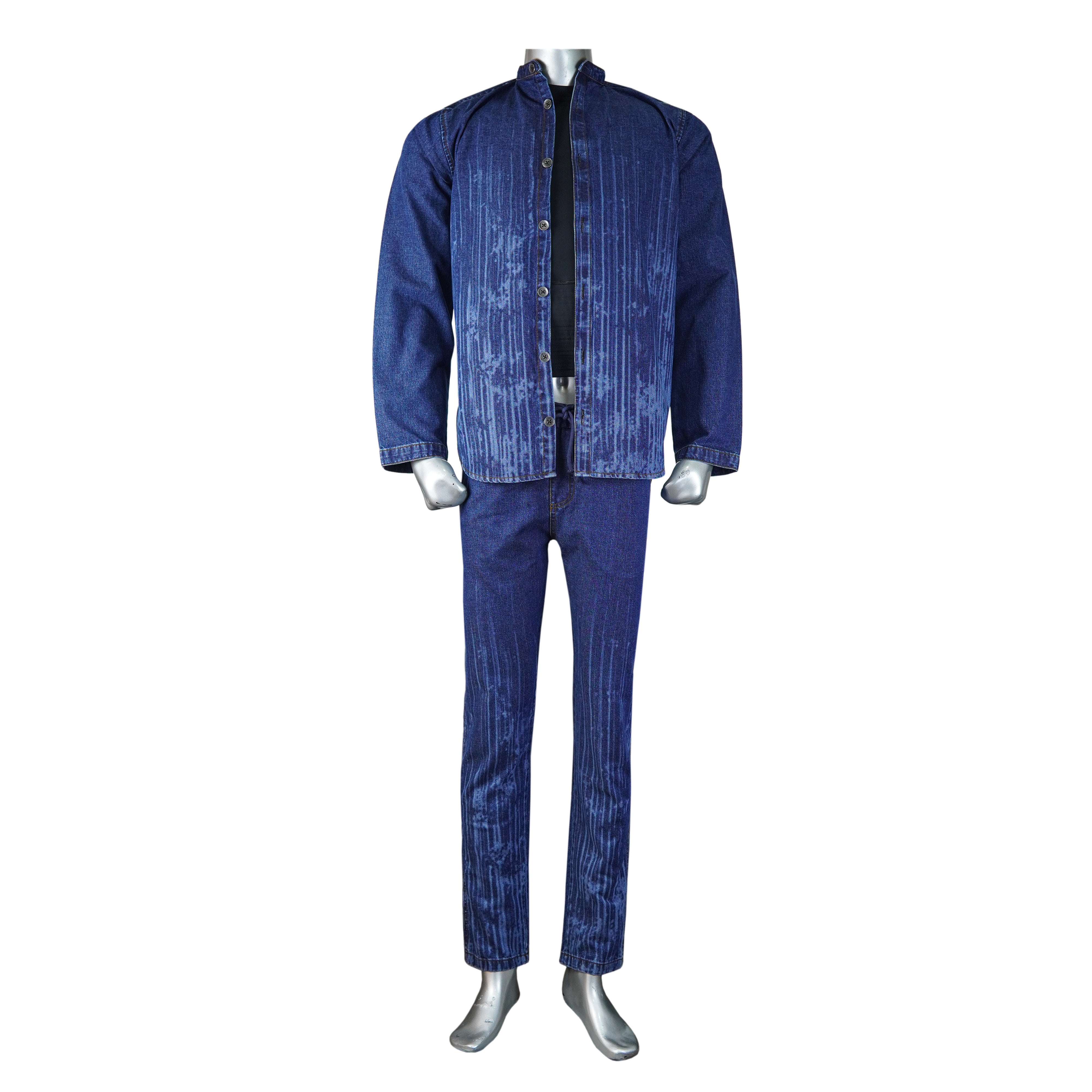 Long Sleeve Denim Suit - Foxy Garments