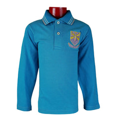 Kids Plain Full Sleeve Polo Shirt - Foxy Garments