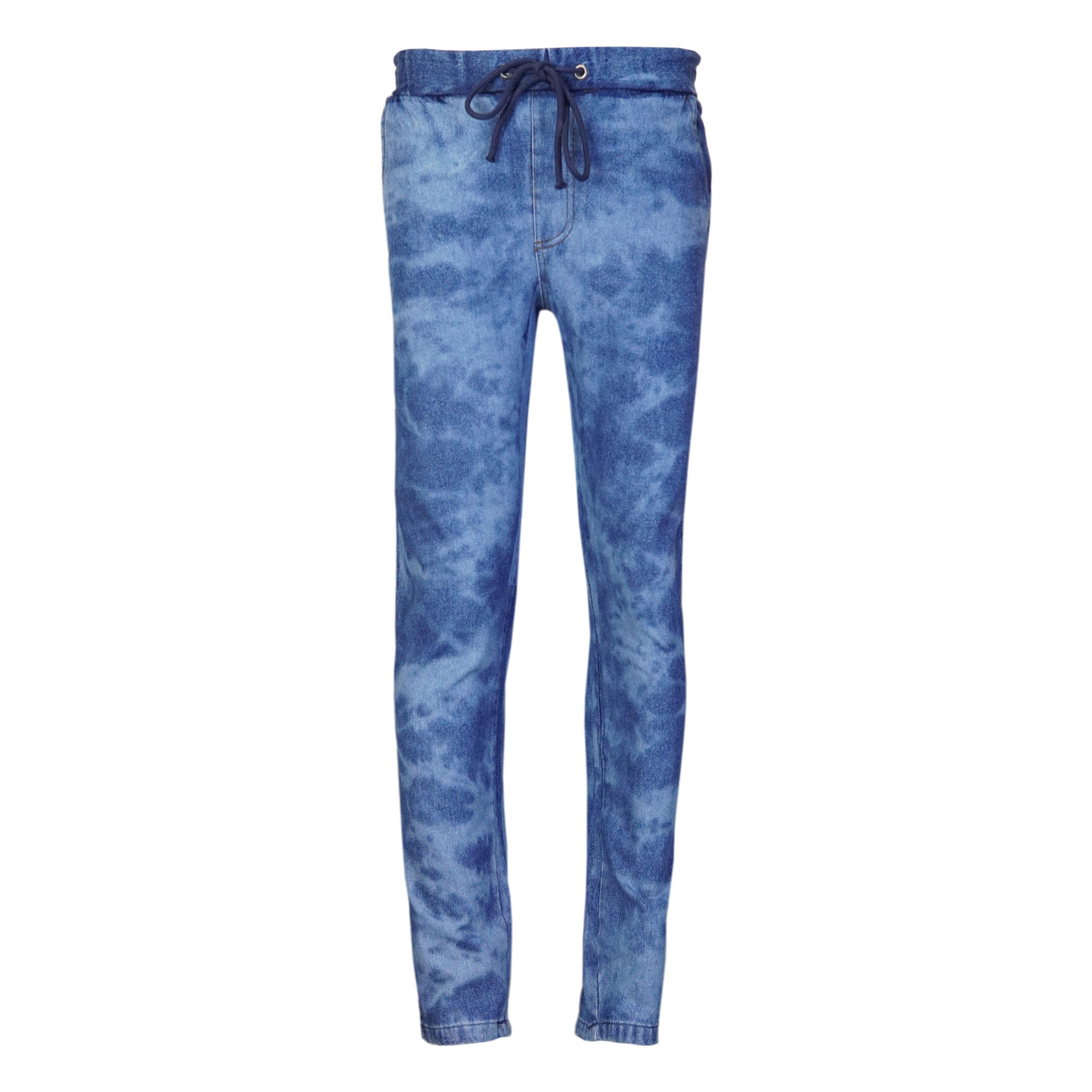 Denim Tie & Dye cloudy look Trouser - Foxy Garments