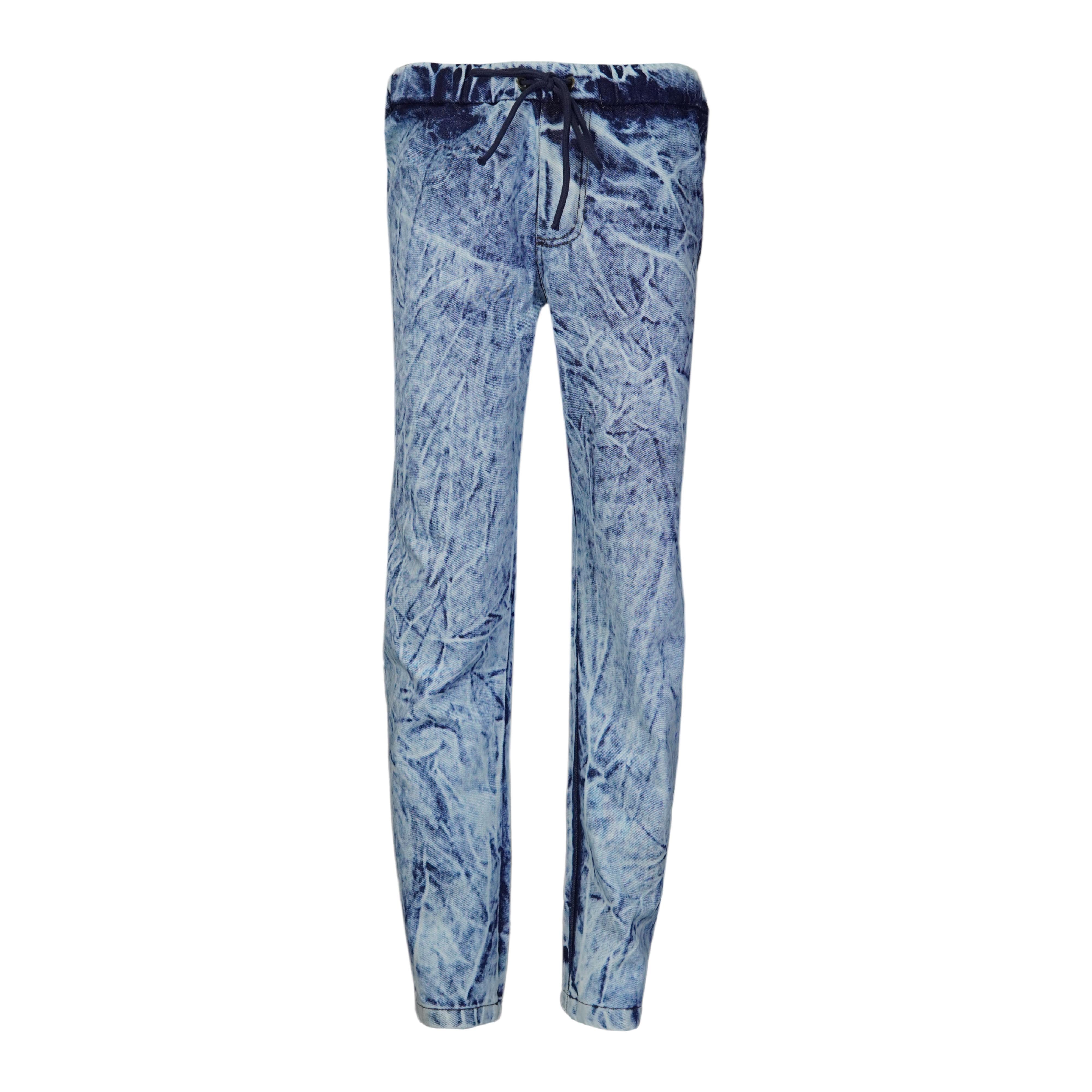 Denim Tie & Dye cloudy look Trouser - Foxy Garments