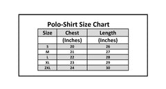 Dark Brown Shaded Polo Shirt With Contrast Collar - Foxy Garments