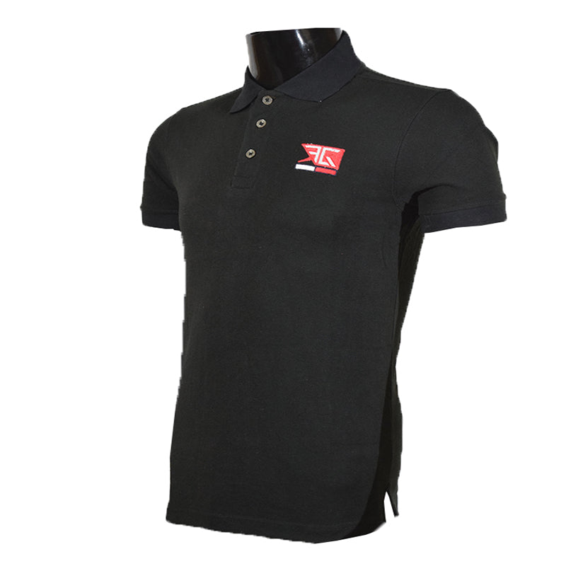 Black Plain Polo Shirt - Foxy Garments