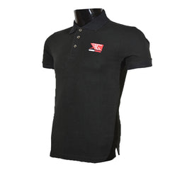 Black Plain Polo Shirt - Foxy Garments