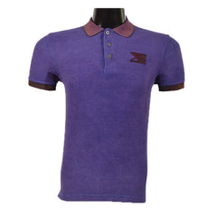 Royal Blue 03-Tone Shaded Polo Shirt - Foxy Garments