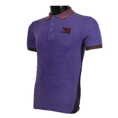 Royal Blue 03-Tone Shaded Polo Shirt - Foxy Garments