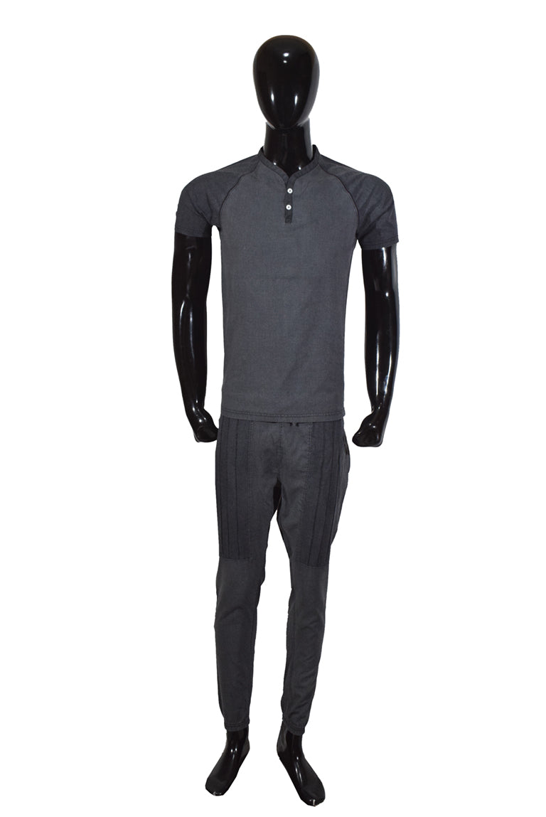 Woven Black Track Suit - Foxy Garments