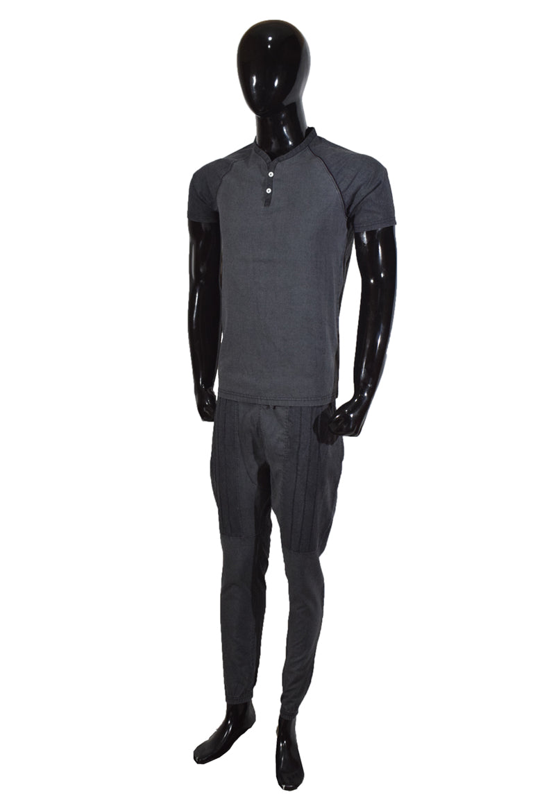 Woven Black Track Suit - Foxy Garments