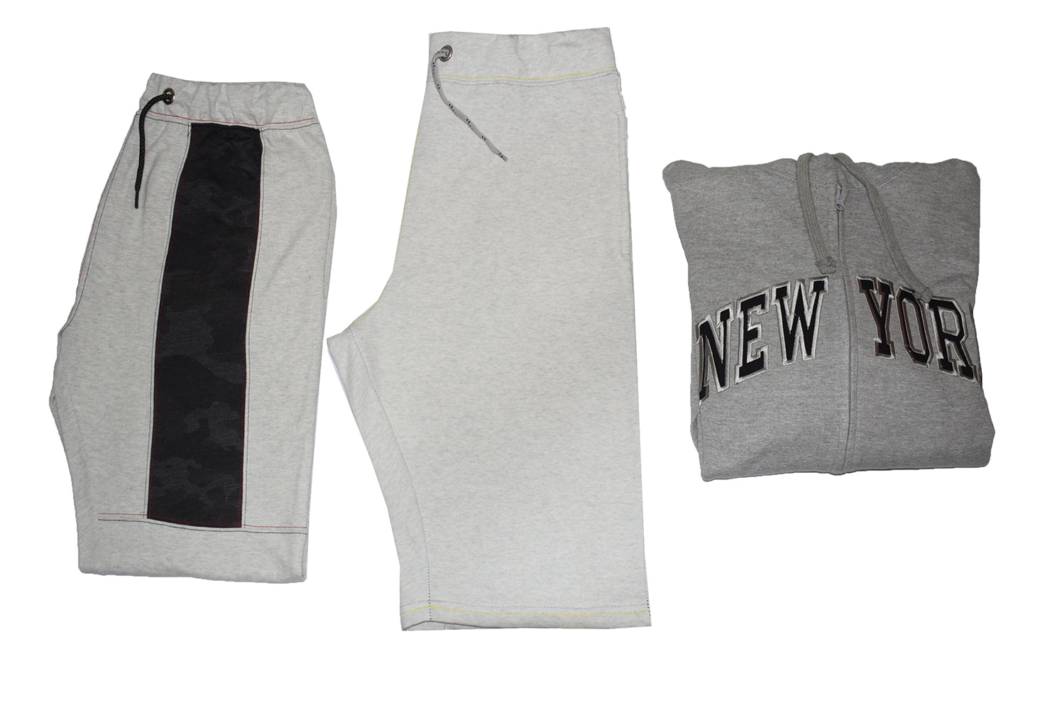 Grey "New York" Contrast Track Suit - Foxy Garments