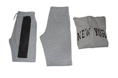 Grey Track Suit With Black Camouflage Panal Trouser - Foxy Garments