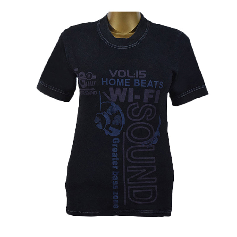 Women Sound Printed T Shirt - Foxy Garments