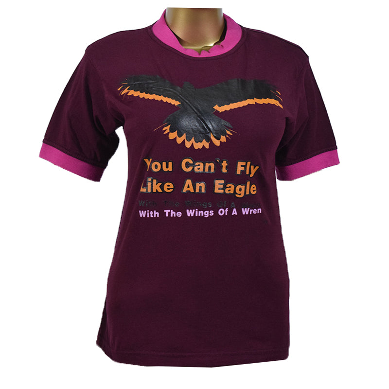 Women Eagle Printed T Shirt - Foxy Garments