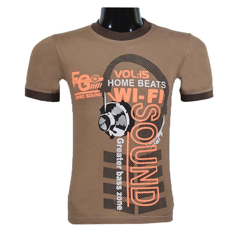 MEN Sound Printed T Shirt - Foxy Garments