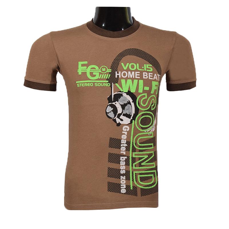 MEN Sound Printed T Shirt - Foxy Garments