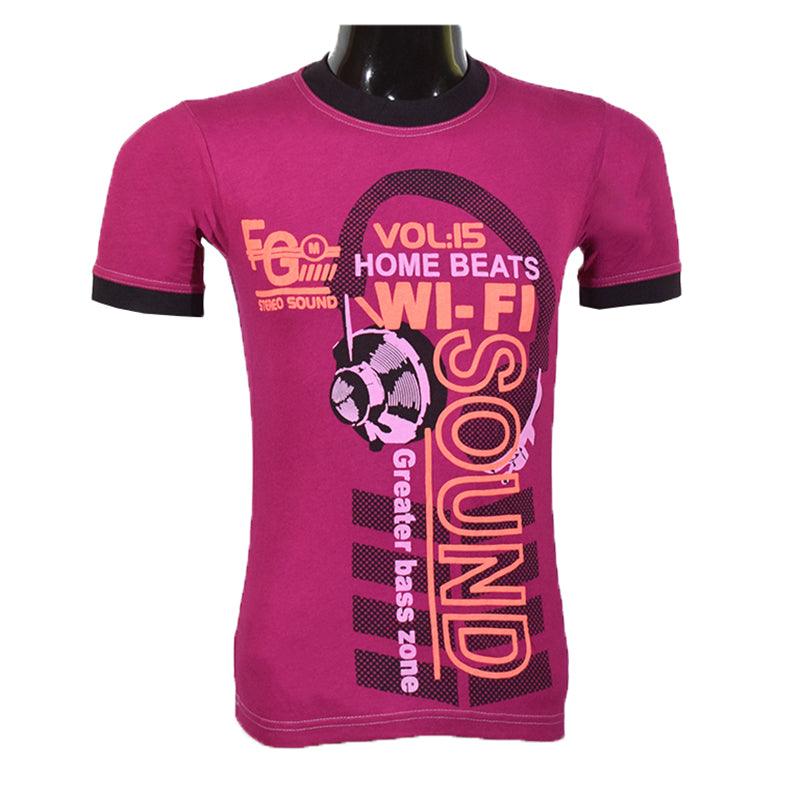 MEN Sound Printed T Shirt - Foxy Garments