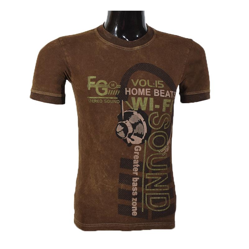 MEN Sound Printed T Shirt - Foxy Garments